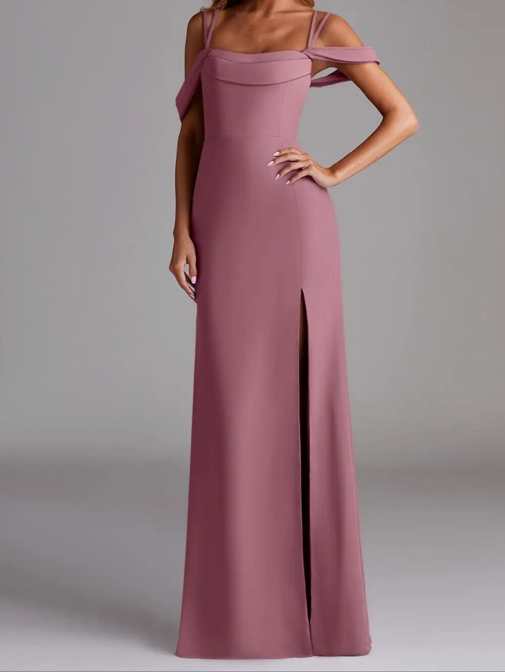 Azazie Callan - Vintage Mauve Chiffon